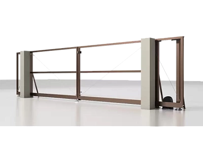 Раздвижные ворота ALUTECH Prestige 4000×1960 мм RAL 8017