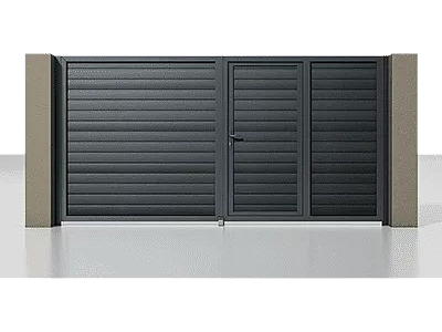 Распашные ворота Prestige 3500х2000 мм RAL 7016