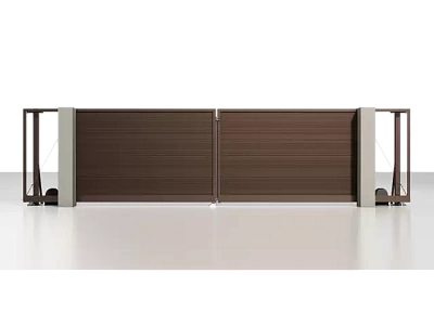 Раздвижные ворота серии Prestige 5000×2460 мм мм RAL 8017