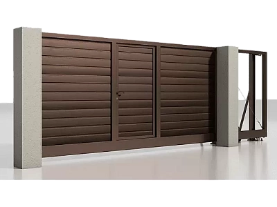 Откатные ворота Prestige 4250х1960 мм RAL 8017