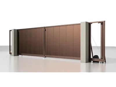 Откатные раздвижные ворота Prestige 65000×2460 мм RAL 8017