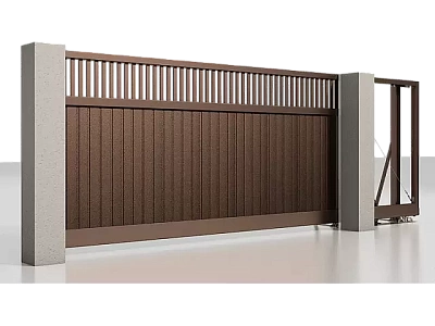 Откатные ворота Prestige 2250х1960 мм RAL 8017