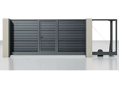 Откатные ворота Prestige 4500×1835 мм RAL 7016