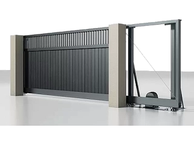 Откатные ворота ALUTECH Prestige 2750×1960 мм RAL 7016